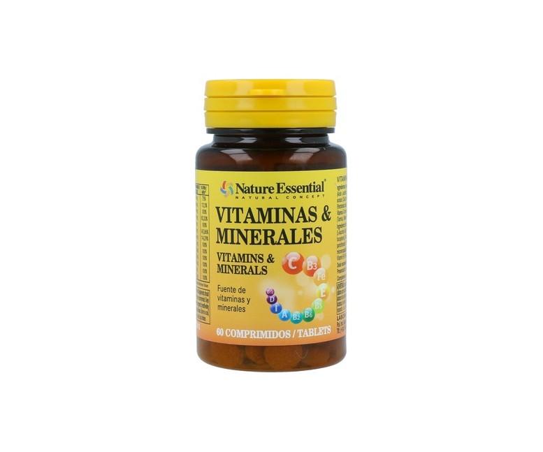 Vitaminas y Minerales 60 comprimidos de 535mg Nature Essential