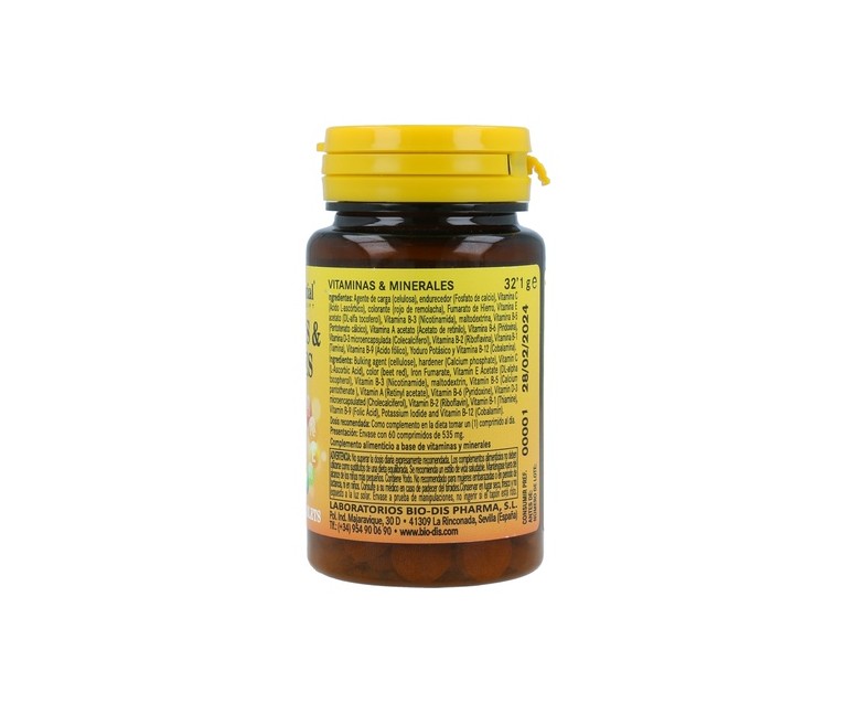 Vitaminas y Minerales 60 comprimidos de 535mg Nature Essential