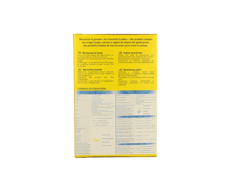 Bicarbonato de Sodio 1 kg de polvo Ecodoo