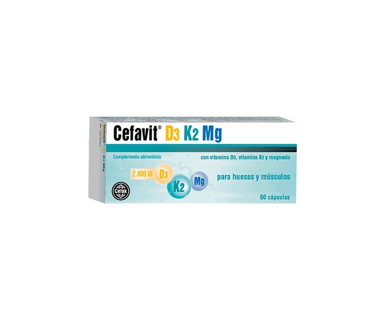 Cefavit D3 K2 Magnesio 60 cápsulas Cefak