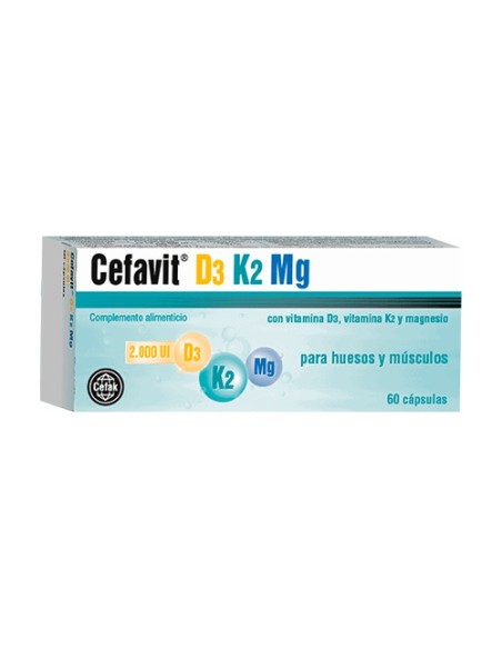Cefavit D3 K2 Magnesio 60 cápsulas Cefak
