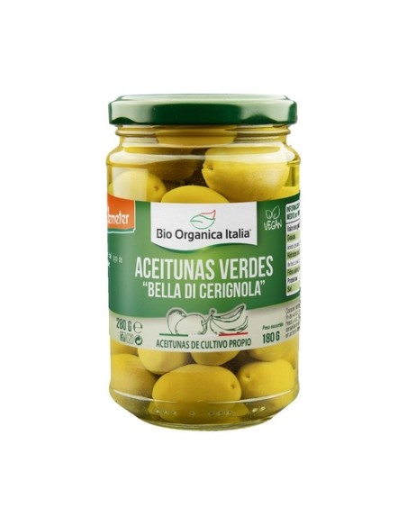 Aceituna verde gigante bio organica italia 280 g Bio Organica Italia