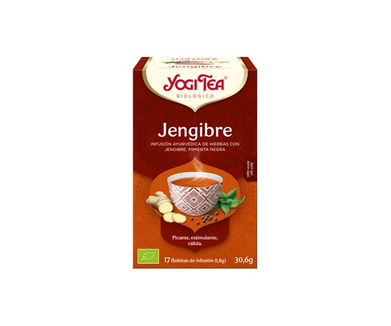 Jengibre 17 bolsitas infusoras de 1.8g Yogi Tea