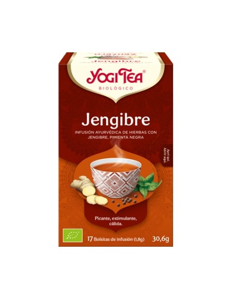 Jengibre 17 bolsitas infusoras de 1.8g Yogi Tea