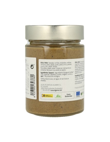 Crema Sésamo Con Algas Bio 320 g Algamar