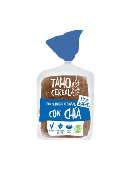 Pack Pan de molde con chía masa madre bio 6 unidades de 400 g Taho Cereal