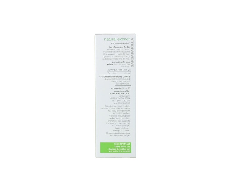 Extracto de Zarzaparrilla (Fórmula XXI) 50 ml Soria Natural