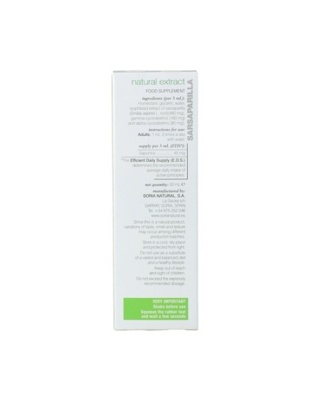 Extracto de Zarzaparrilla (Fórmula XXI) 50 ml Soria Natural