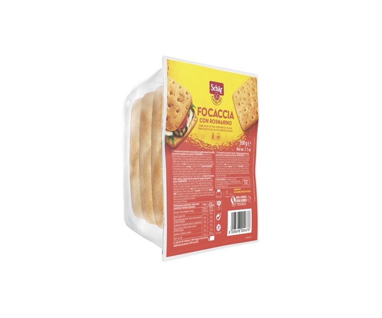 Pan focaccia con romero sin gluten 200 g Schär
