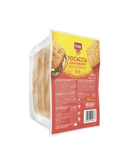 Pan focaccia con romero sin gluten 200 g Schär