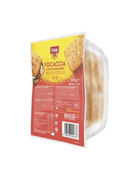 Pan focaccia con romero sin gluten 200 g Schär