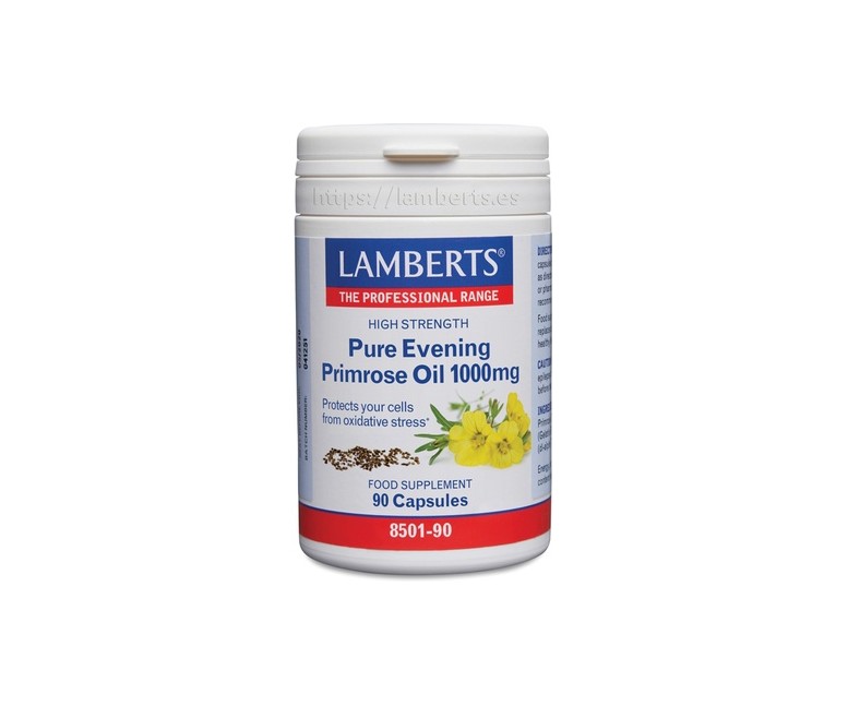 Aceite de prímula puro 90 cápsulas de 1000mg Lamberts