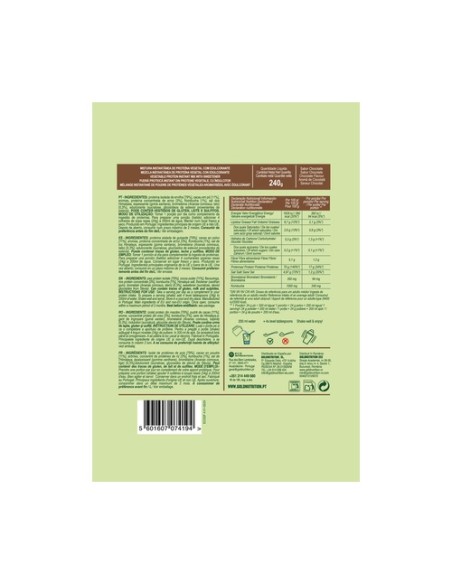 Proteína vegana sabor chocolate 720 g de polvo Gold Nutrition