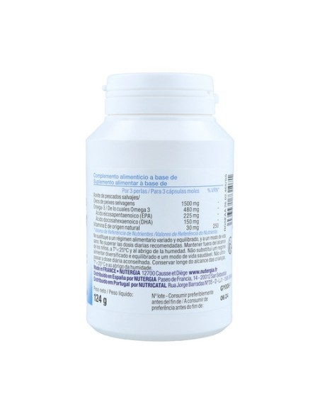 Ergy 3 omega 3, DHA y EPA 180 perlas Nutergia