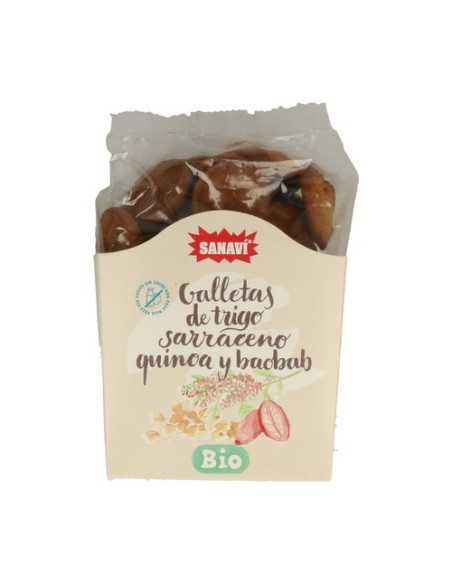 Galletas de Trigo Sarraceno con Quinoa y Baobab 200 g Sanavi
