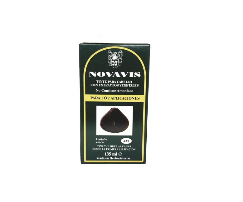 Tinte vegetal 4M castaño caoba 135 ml Novavis