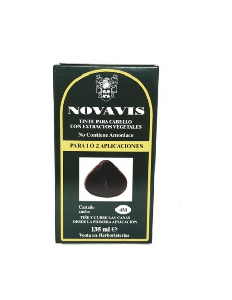 Tinte vegetal 4M castaño caoba 135 ml Novavis