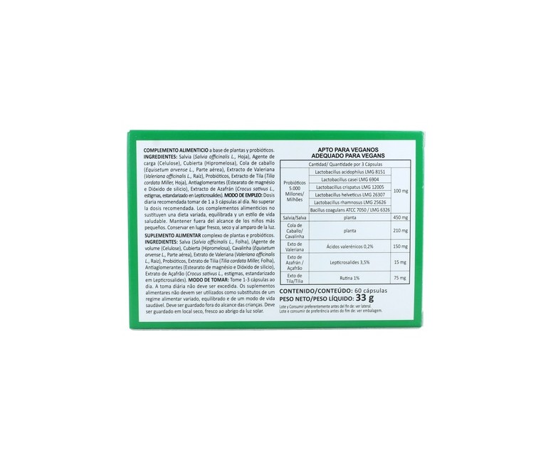 Salvia Plus 60 cápsulas (500mg) Integralia