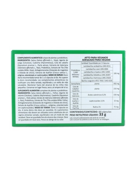 Salvia Plus 60 cápsulas (500mg) Integralia