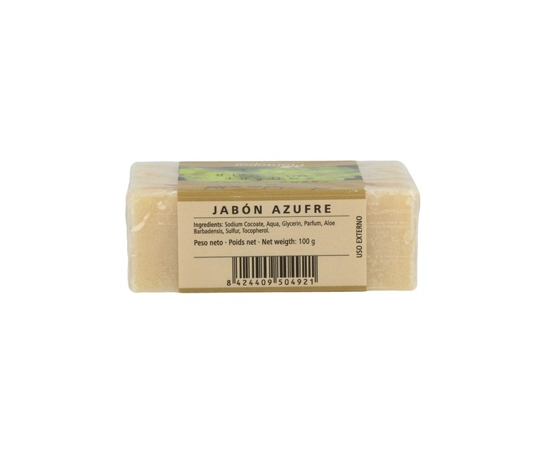 Jabón natural de azufre 100 g Plantapol
