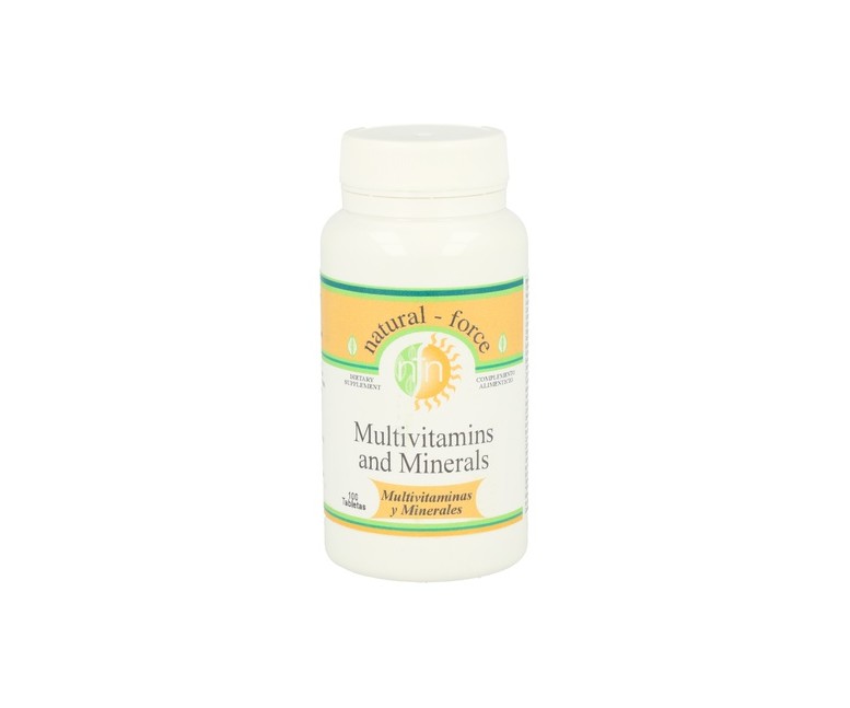 Multivitaminas y Minerales 100 comprimidos Nutri-Force