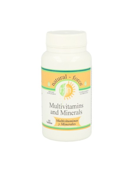 Multivitaminas y Minerales 100 comprimidos Nutri-Force