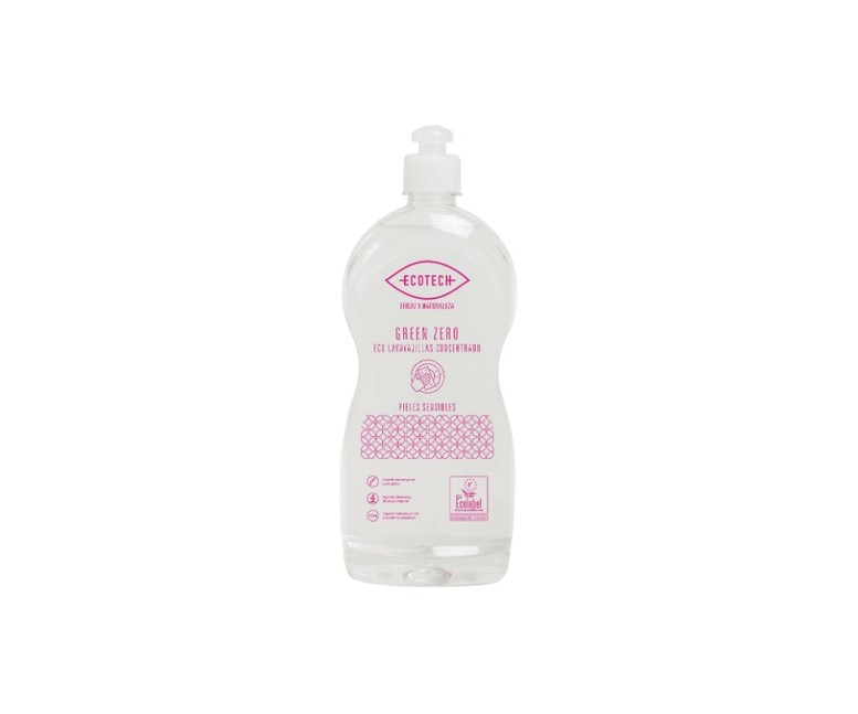 Detergente lavavajillas concentrado Green Zero 750 ml de gel Ecotech