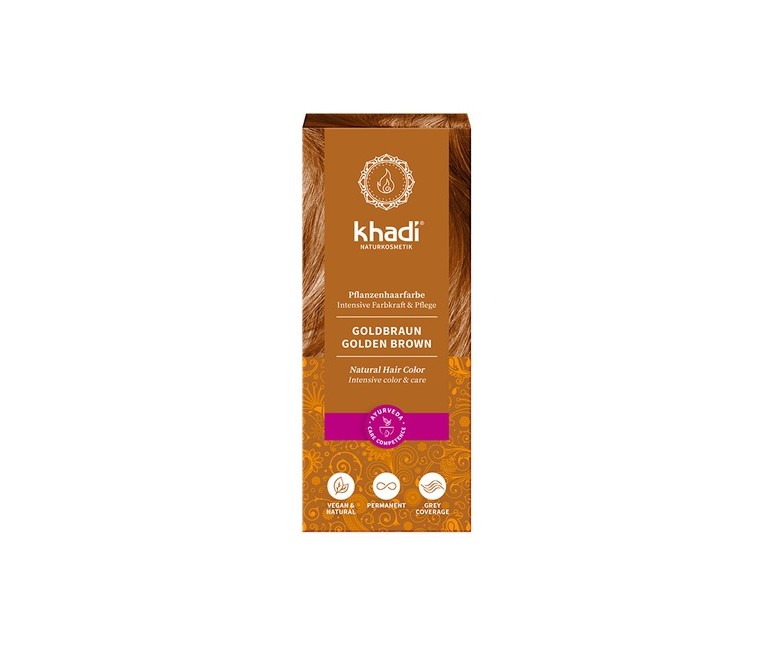 Tinte Vegetal Color Castaño Dorado 100 g Khadi