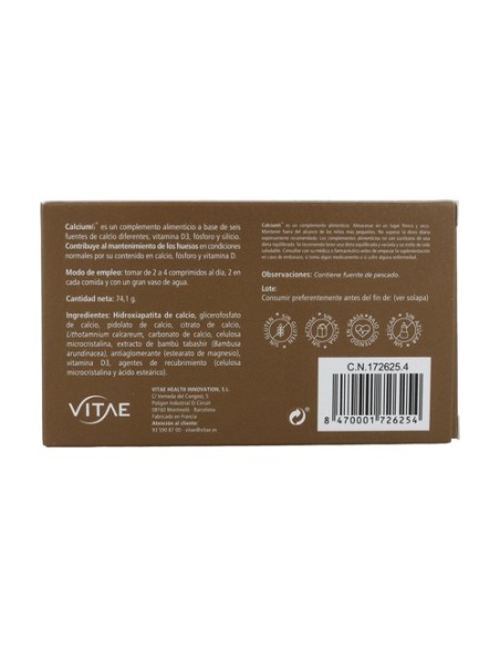 Calcium 6 (Calcio) 60 comprimidos Vitae