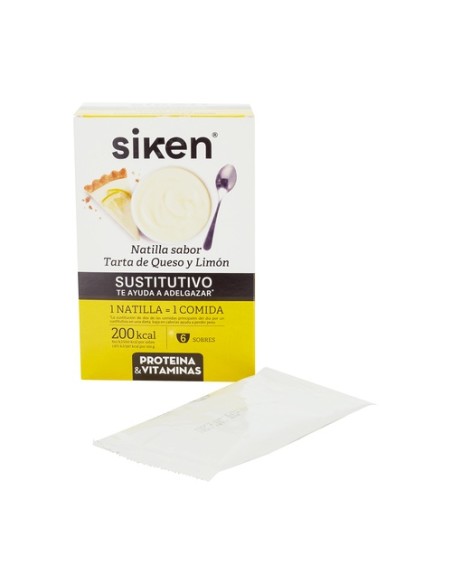 Siken Sustitutivo Natilla Tarta De Queso 6 sobres Siken