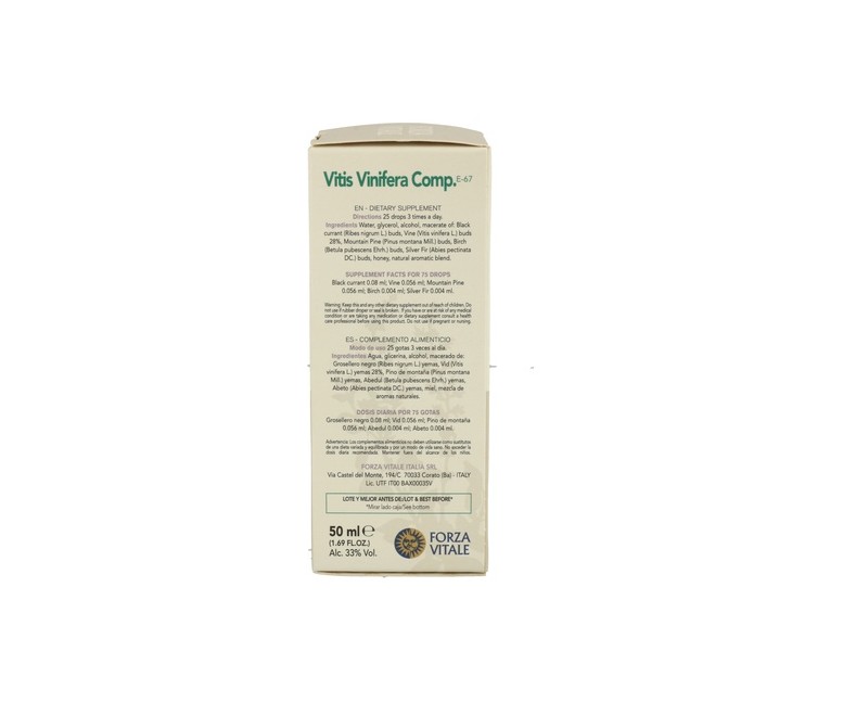 Vitis Vinífera Composta 50 ml Forza Vitale