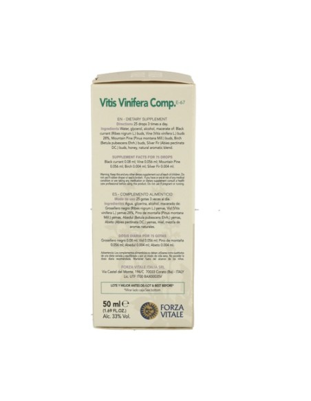 Vitis Vinífera Composta 50 ml Forza Vitale