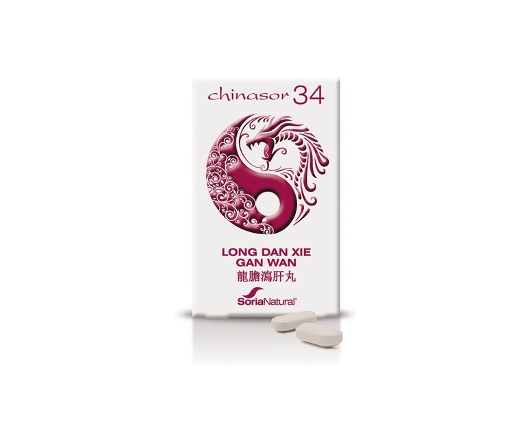 Chinasor 34 Long Dan Xie Gan Wan 30 comprimidos Soria Natural