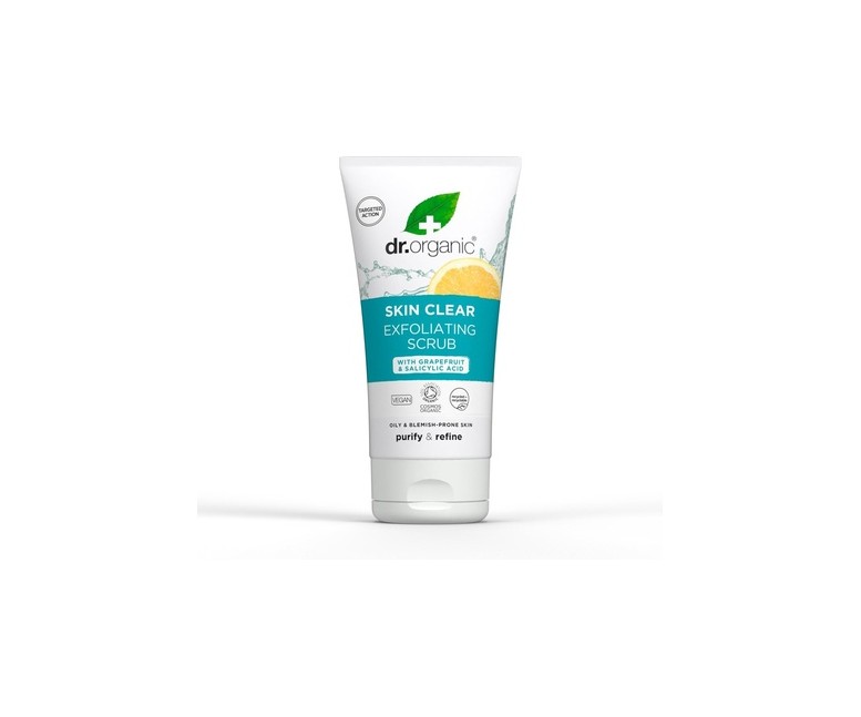 Exfoliante facial Skin clear -Piel acneica y manchas 150 ml Dr. Organic