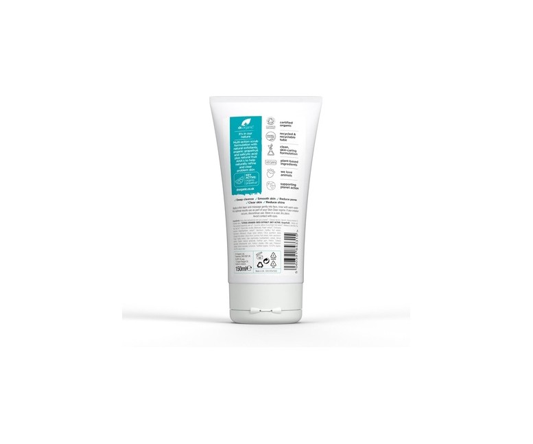 Exfoliante facial Skin clear -Piel acneica y manchas 150 ml Dr. Organic