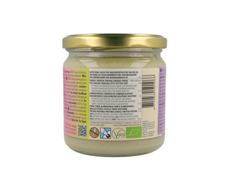 Crema Anacardos Blanca Bio 330 g Monki