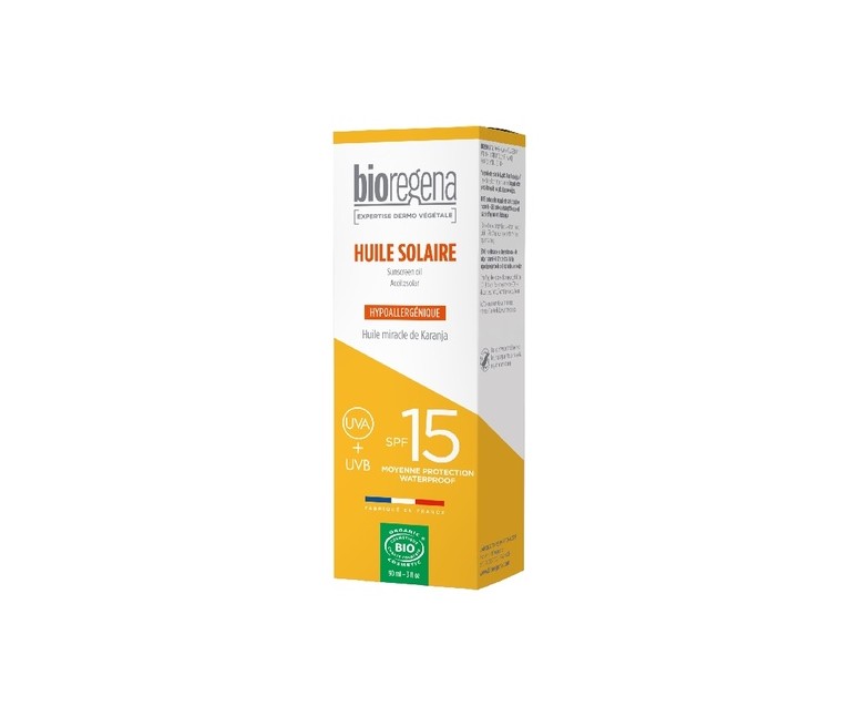 Protección Solar Aceite SPF15 90 ml de aceite Bioregena