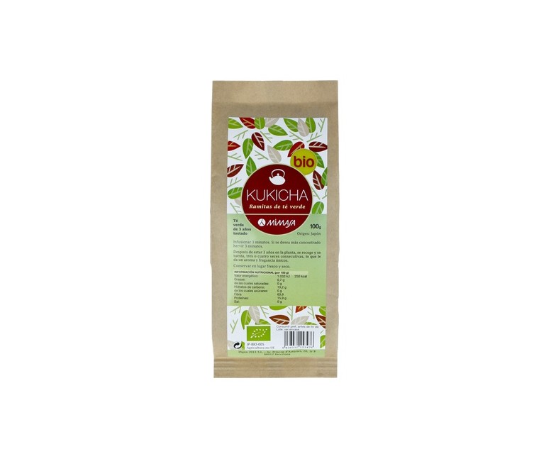Té 3 Años Kukicha Ramitas de Té Verde Eco 100 g Mimasa