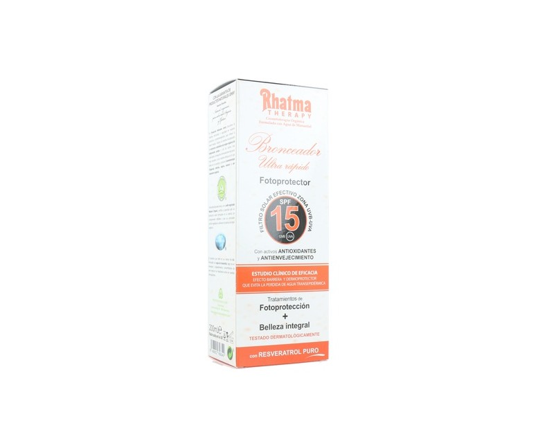 Bronceador Ultrarápido Anti-Age SPF 15 200 ml (Granada) Rhatma