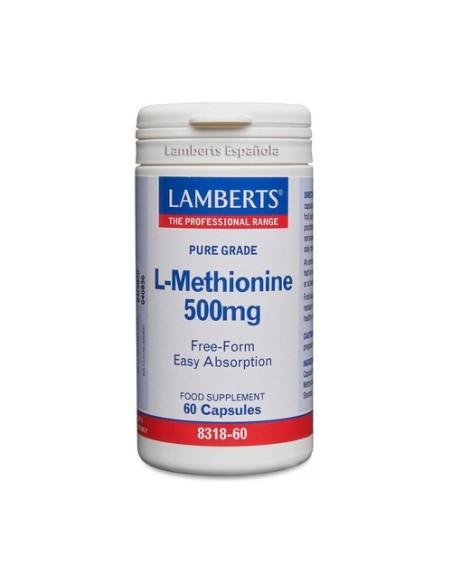 L-Metionina 60 cápsulas de 500mg Lamberts