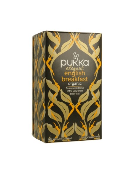 Té Elegant English Breakfast BIO 20 bolsitas infusoras Pukka