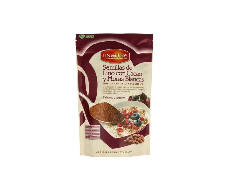 Semillas de Lino con Cacao y Moras 200 g Linwoods