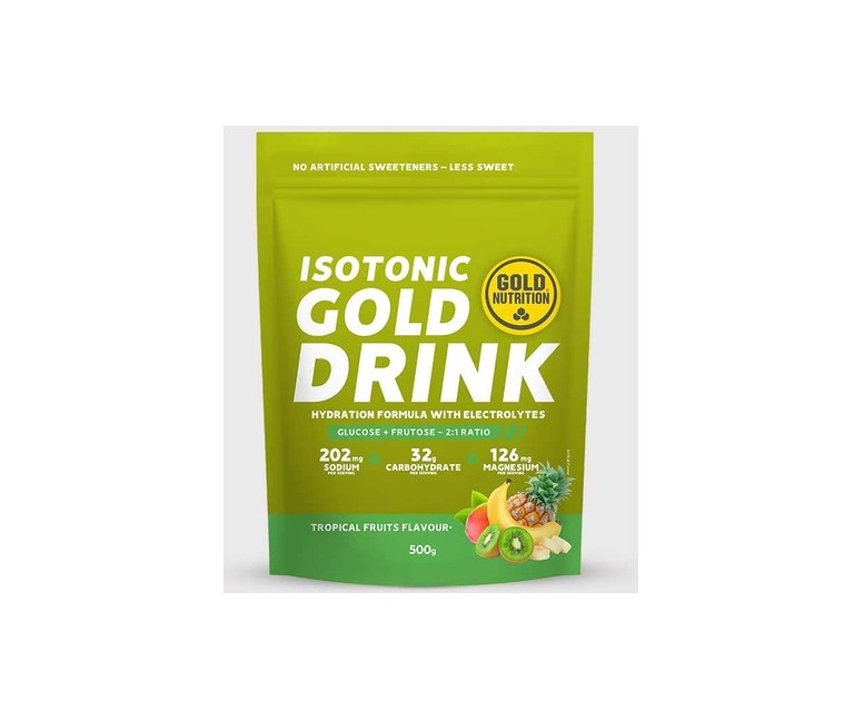 Gold drink tropical 500 g de polvo (Frutas) Gold Nutrition