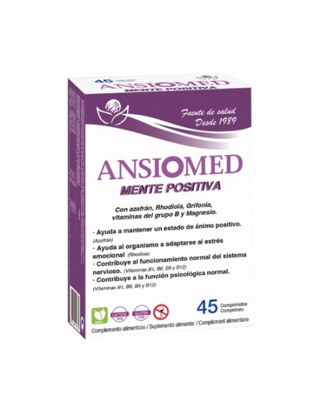 Ansiomed Mente positiva 45 comprimidos Bioserum