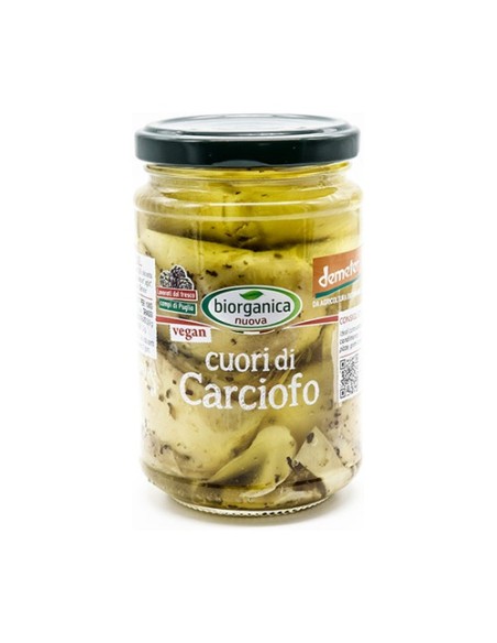 Corazones de alcachofa en aceite 280 g Biorganica Nuova