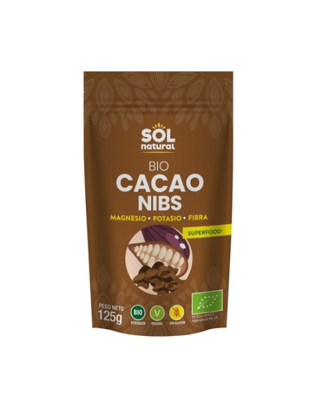 Cacao nibs Bio 125 g Sol Natural