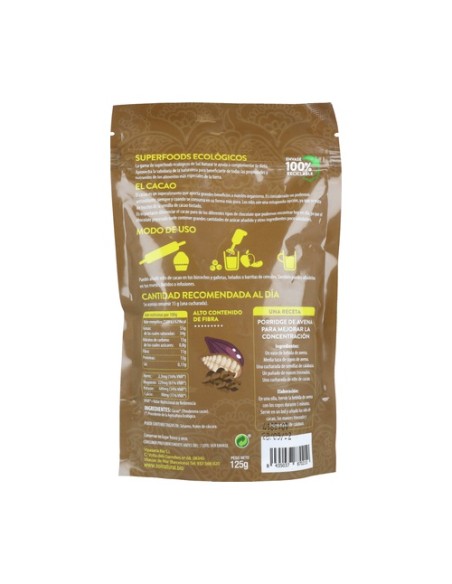 Cacao nibs Bio 125 g Sol Natural