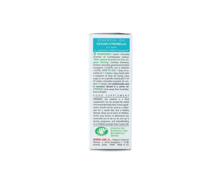 Aceite esencial Citronela de Ceilán Bio 10 ml Esential Aroms