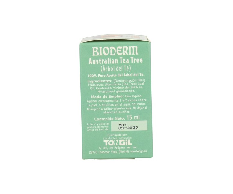 Bioderm aceite tea tree 15 ml (Árbol del Té) Tongil