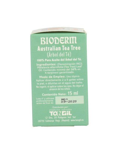 Bioderm aceite tea tree 15 ml (Árbol del Té) Tongil